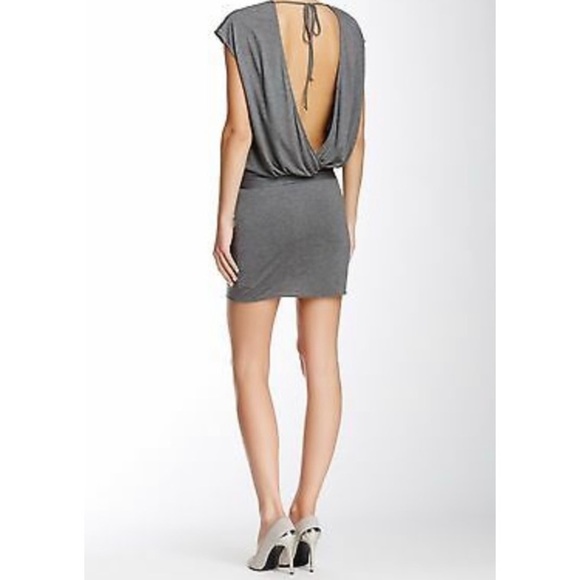 Haute Hippie Dress Size XS Mini Modal Jersey Waist Tie Lounge Relaxed Drape Soft - Picture 1 of 6